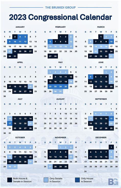 Senate Session Calendar 2023